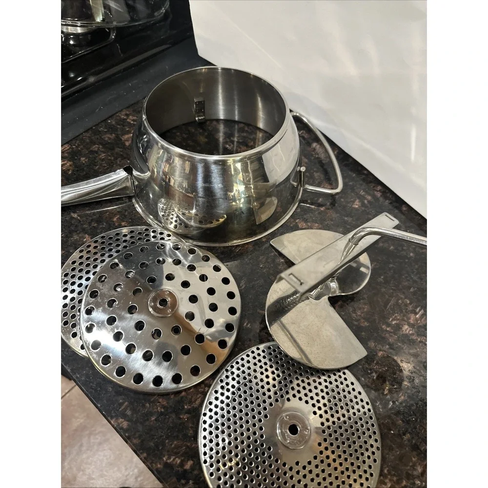 All-Clad Food Mill Stainless Steel 3 interchangeable disks